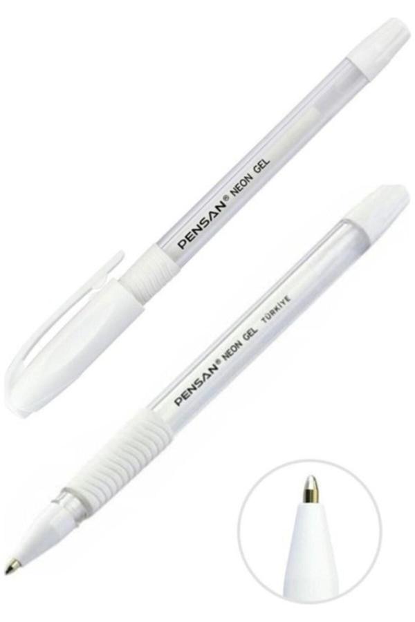 Pensan Neon Jel 1.0 Kalem 2'Li Beyaz - Image 1