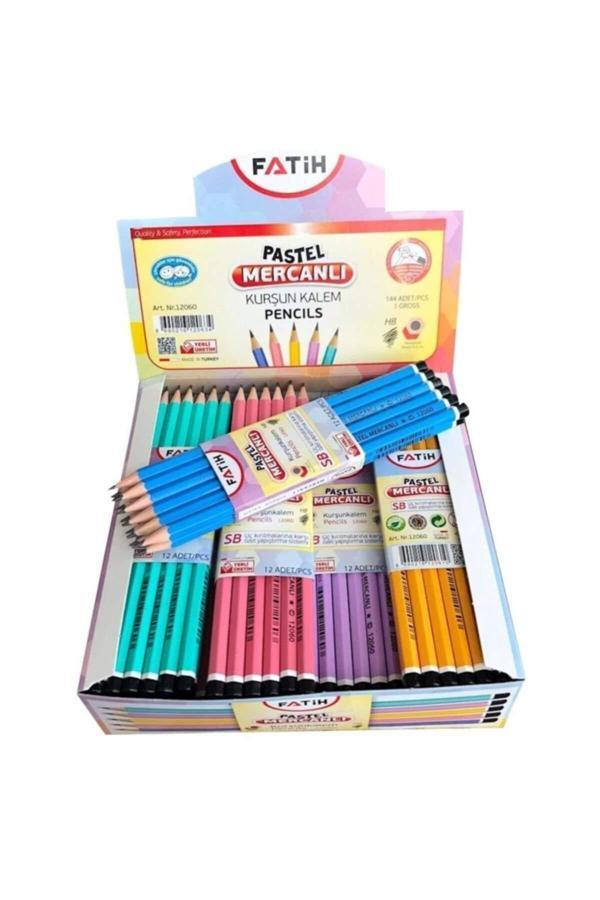 Fatih Mercanlı Kurşun Kalem Pastel Renk 12 Adet 1 Düzine - Image 1