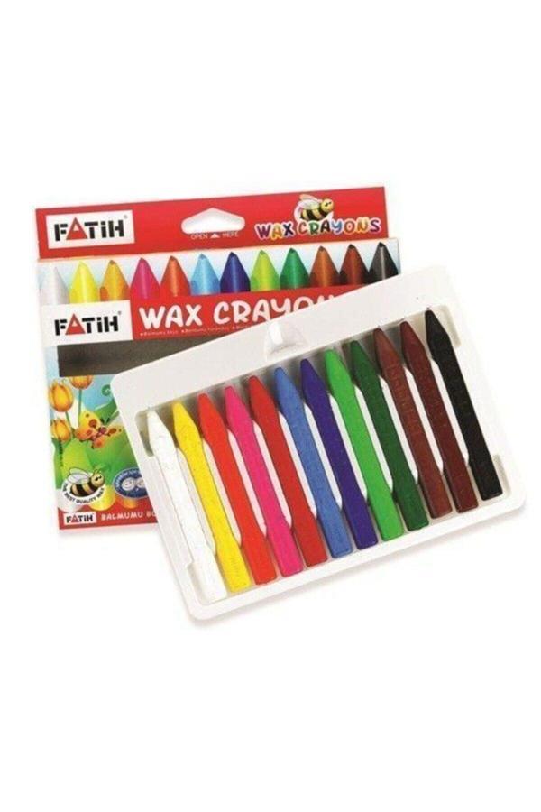Fatih Jumbo Wax Crayon Mum Boya 12 Renk - Image 1