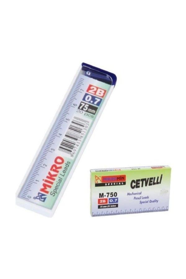 Mikro 75 Mm Cetvelli Kalem Ucu 0.7 Mm - 5 Adet - Image 1