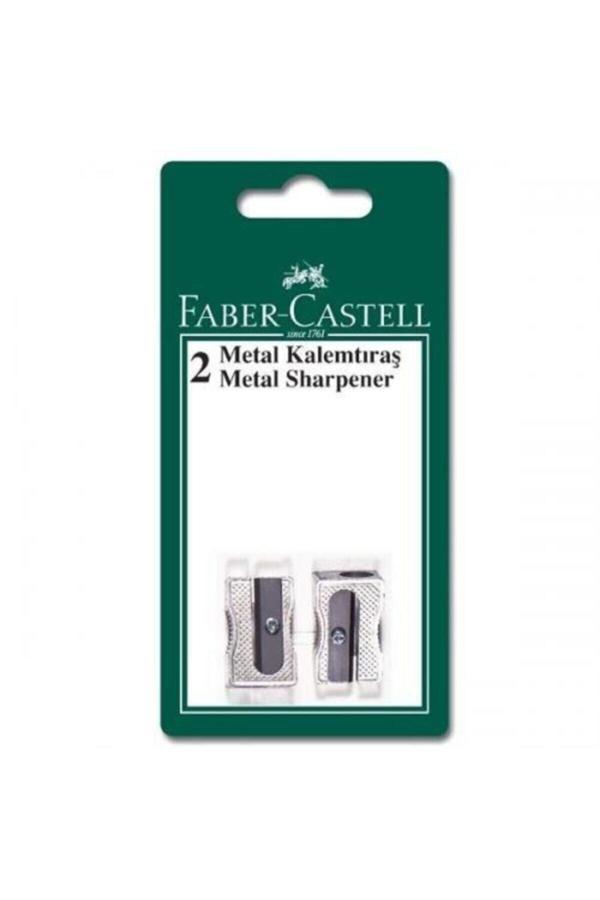 Faber Castell 2 Metal Kalemtras Yedekli - Image 1