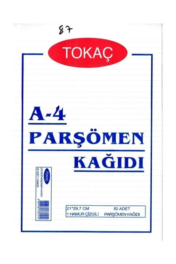 Alfa Tokaç A-4 Parşömen Kağıdı Çizgili 50 Li Paket P.K - Image 1