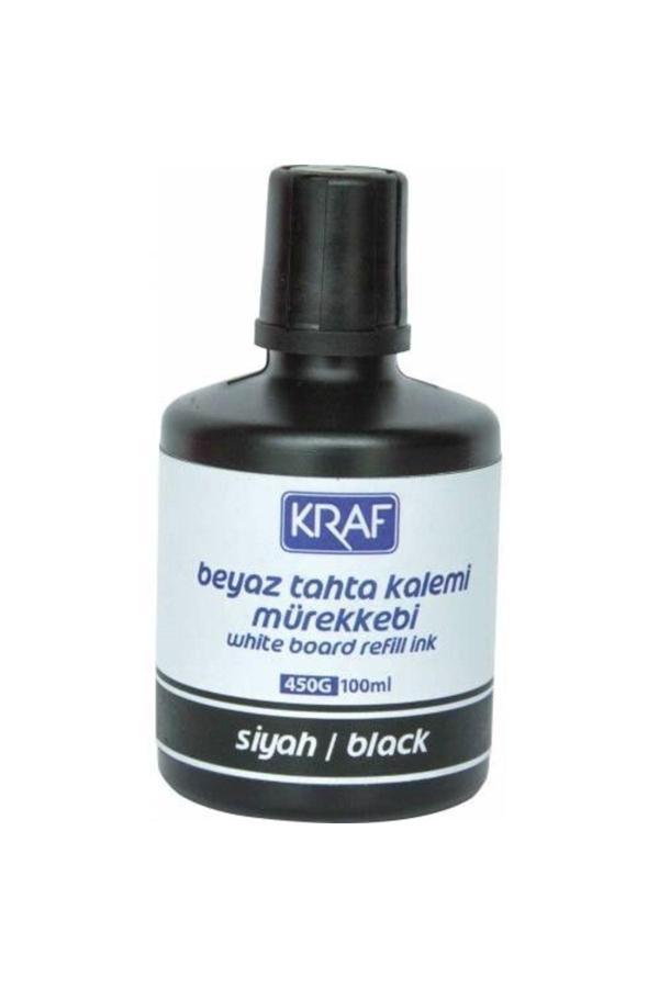 Kraf Beyaz Yazı Tahtası Mürekkebi Siyah 100 Ml - Image 1