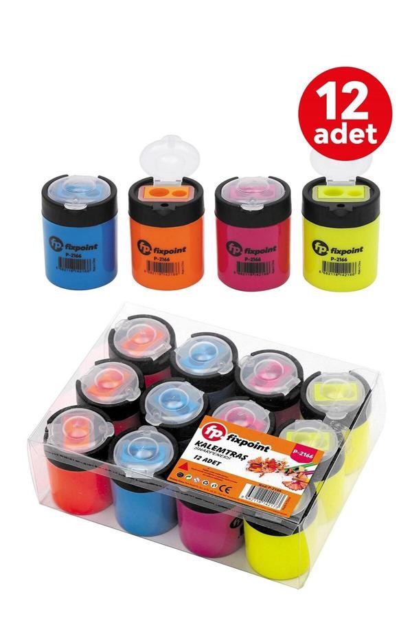 Fixpoint Kalemtraş 2Li Yuvarlak 12 Adet P-2166 - Image 1