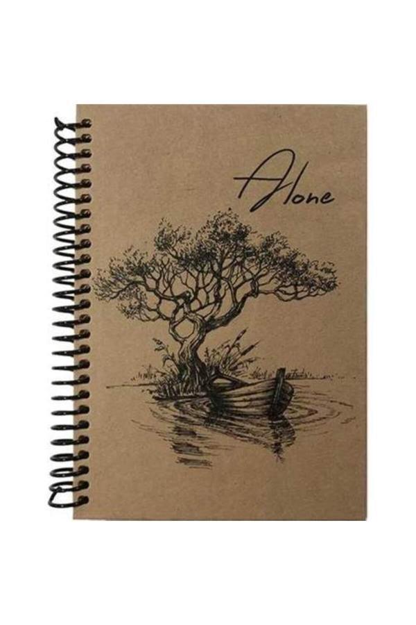 Tokaç Kraft Spiralli Defter 80 Yaprak Çizgili 14 X 21 Cm (A5) - Image 1