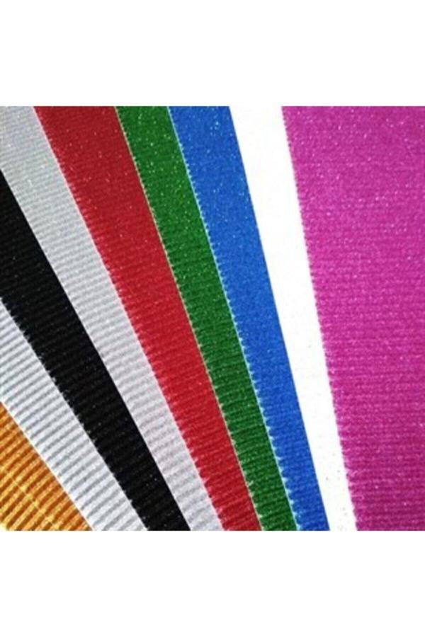 Umur Karışık Renk Metalik Oluklu Mukavva 10 Adet - Image 1