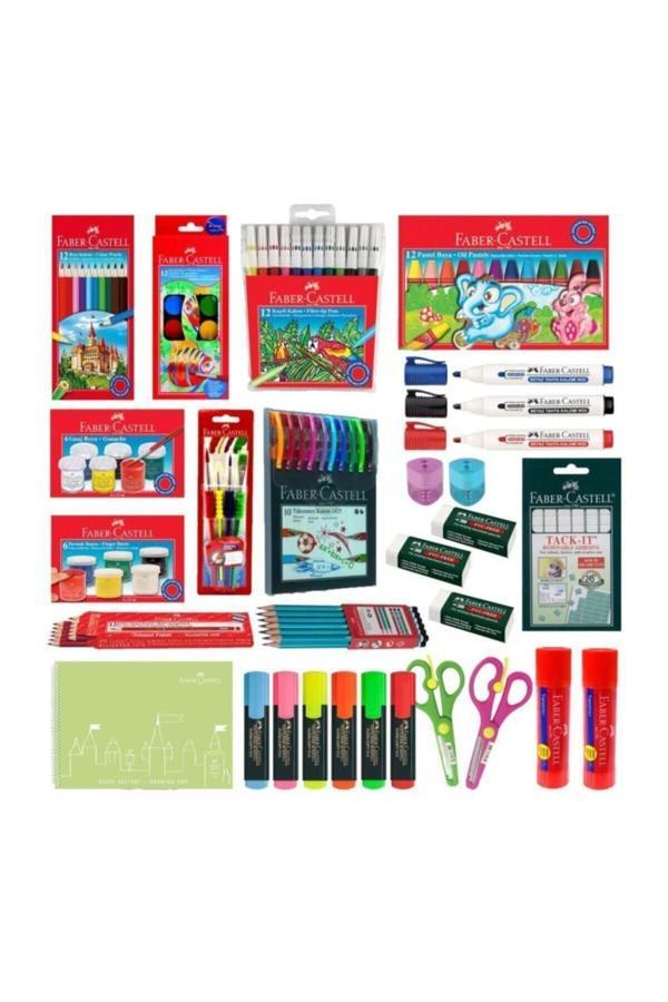 Faber Castell Faber-Castell Okul Ögrenci Kirtasiye Boya Seti Ofisinn-037 K.S - Image 1