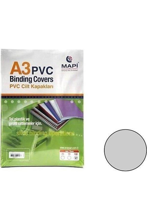 Mapi Cilt Kapağı Plastik Opak A3 160 Mıc Şeffaf--100 Lü - Image 1