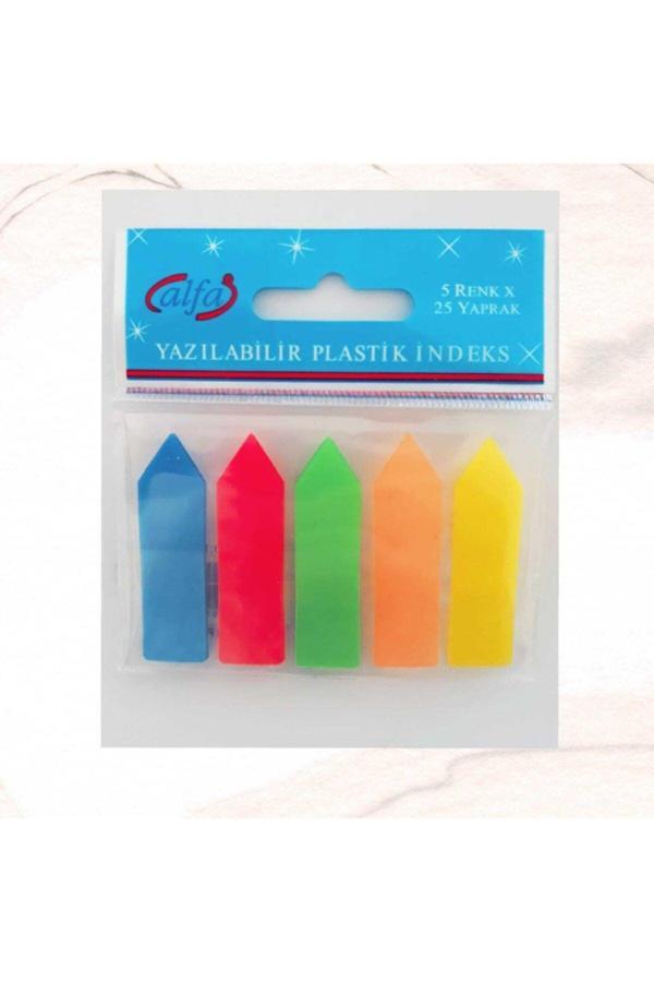 Alfa Defter Floresan Renk Kendinden Yapışkanlı Ayraç/Post-It - Image 1