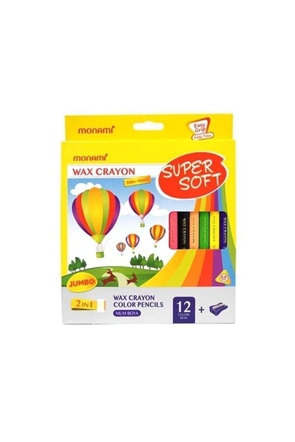 Monami 12 Renk Boya Kalemi Soft Mum Boya - Image 1