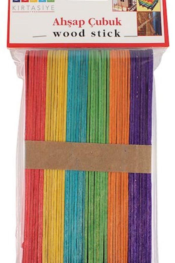 Südor Çubuk Renkli Büyük Ahşap 50Li Bs71 Çx - Image 1