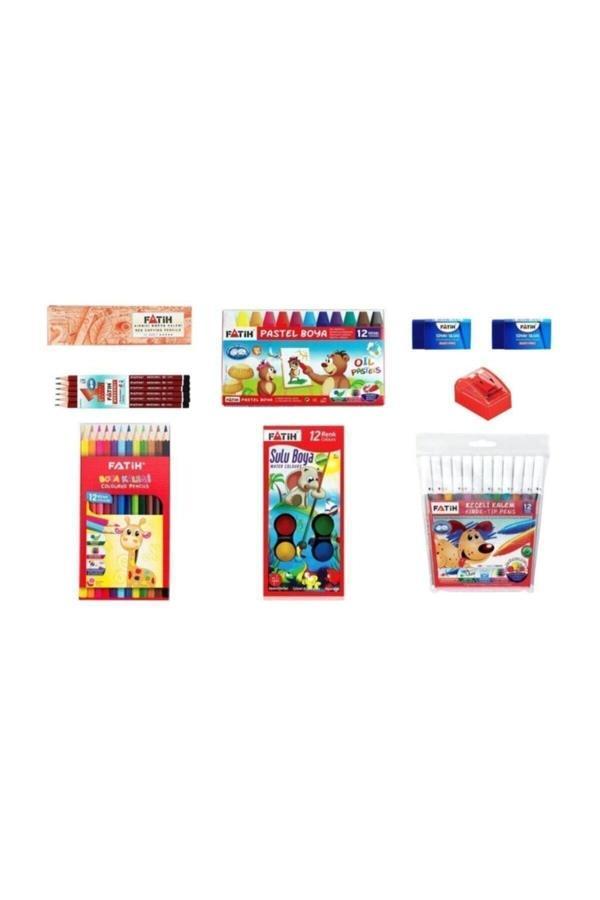 Fatih 9 Parça Okul Ve Boyama Seti - Image 1