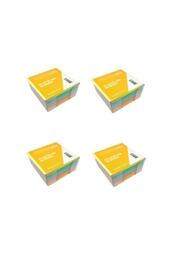 Mekafix Plastik Kutulu Renkli Küp Blok 8.5X8.5Cm 4 Adet Kx - Image 1