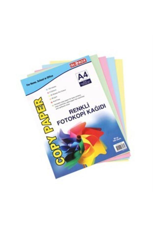 Globox A4 80 Gram Renkli Fotokopi Kağıdı 100 Lü Renkli 6536 - Image 1