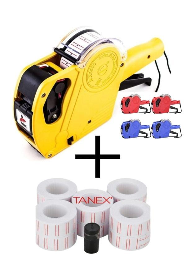 Linea Sekiz Haneli Fiyat Etiket Makinesi, 6 Adet Yedek Beyaz Fiyat Etiketi Ve 1 Adet Yedek Kartuş - Image 1