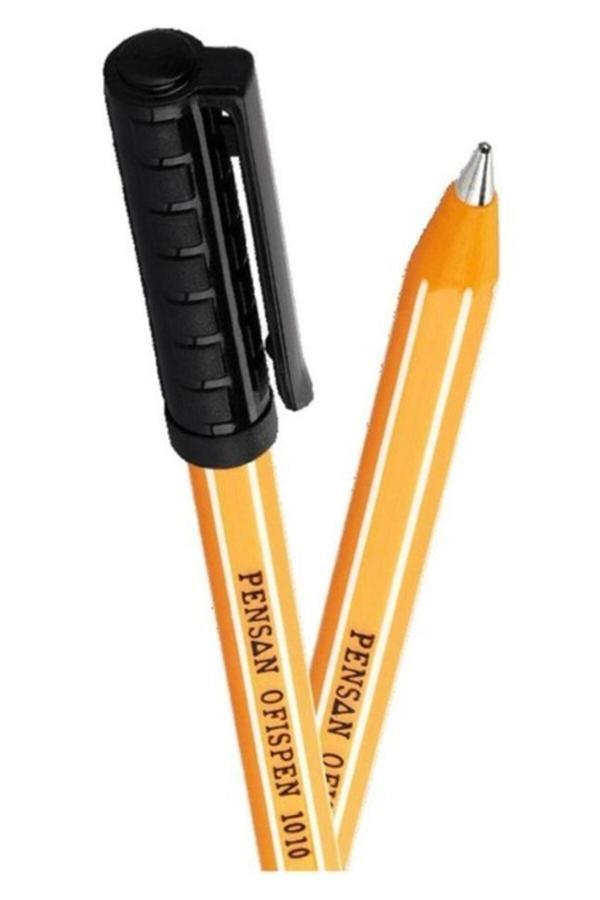 Pensan Tükenmez Kalem 1010 Çizgili 1 Adet Renk Seçenekli Büro Kalemi 1 Adet - Image 1