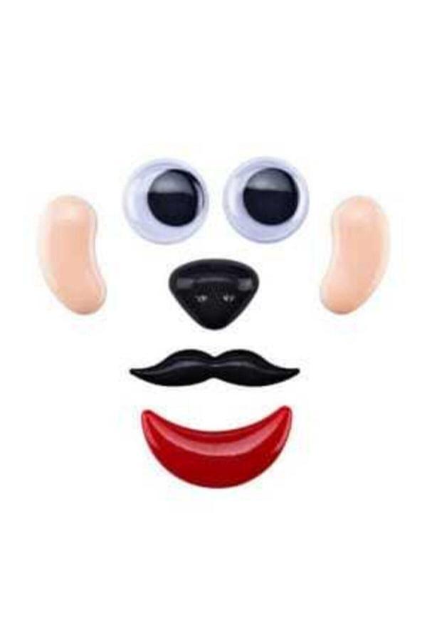 Brons Yüz Seti (Oynar Göz,Kulak,Burun,Bıyık,Dudak) 4 Takım - Image 1