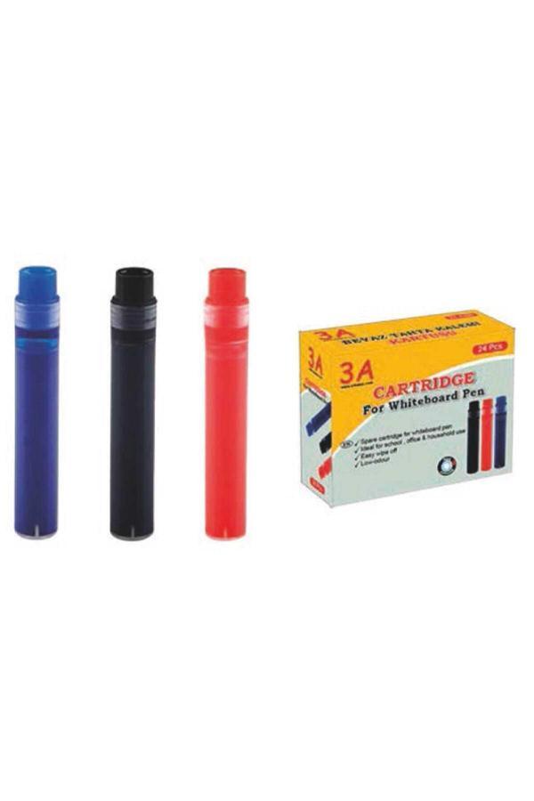 3A Beyaz Tahta Kalemi Tüpü 24 Lü Kutu Kartuş - Image 1
