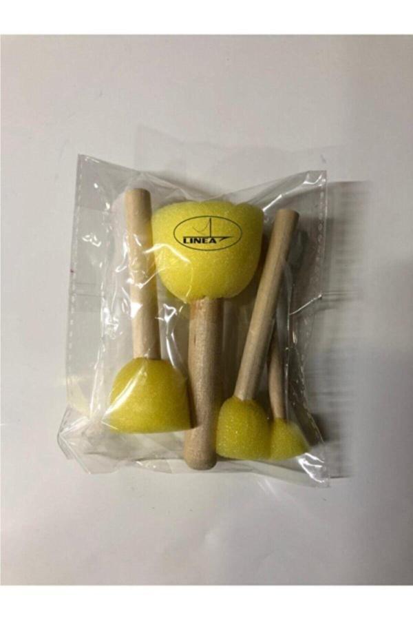 Linea Sanatsal Ponpon Fırça Tampon Fırça 4'Lü P.F - Image 1