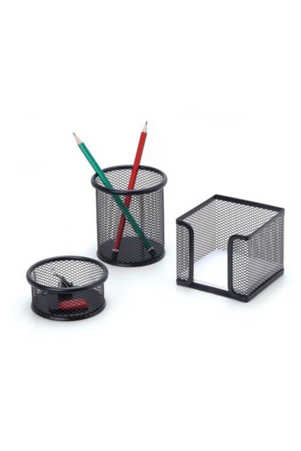 Südor Siyah Tel 3 Lü Masaüstü Organizer - Image 1