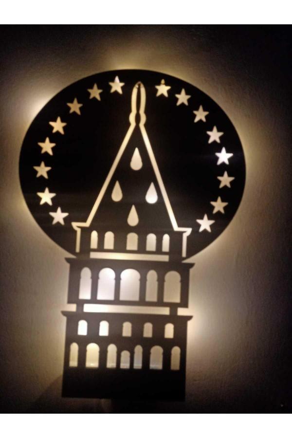 Dekor Treni Dt Peri Led'Li Gün Işıklı Ay Ve Kale Dekorlu Çocuk - Genç Odası Gece Lambası - Image 1
