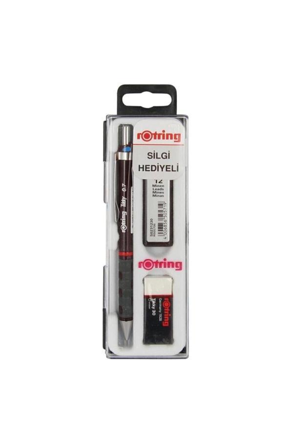 Rotring Tikky Versatil Uçlu Kalem Seti 0.7 Bordo - Image 1