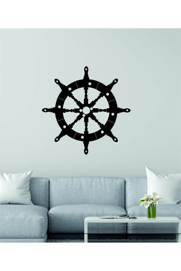 Dekor Treni Gemi Dümeni Dekoratif Ahşap Duvar Dekoru - Image 1