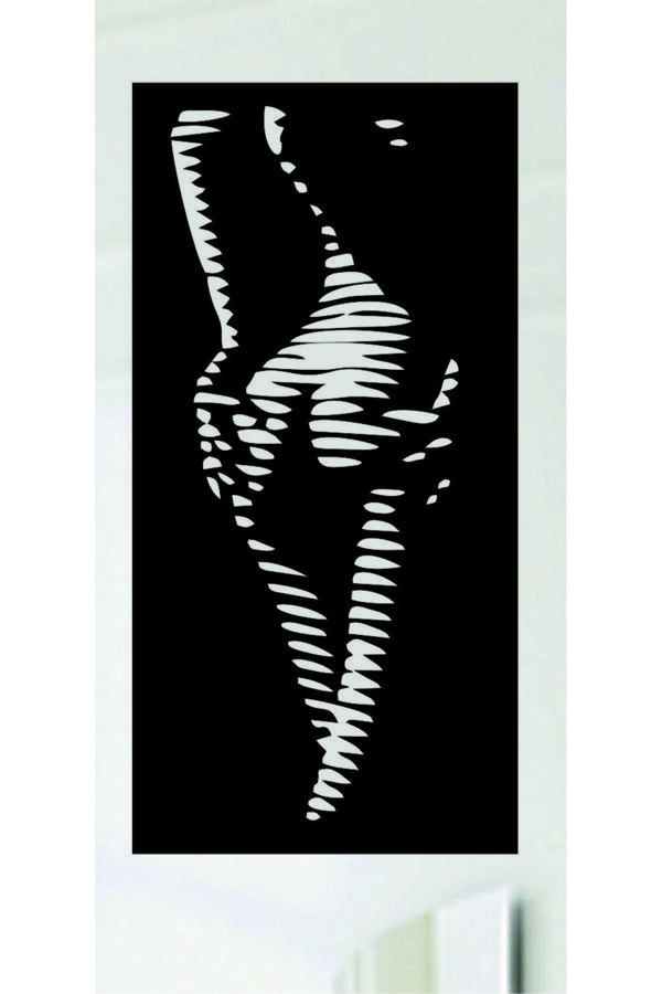 Dekor Treni 3D Dekoratif Ahşap Kadın Tablosu - Image 1