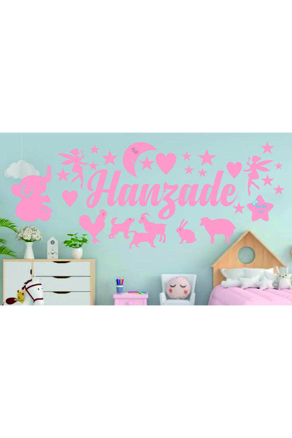 Dekor Treni Çocuk Odası Eğitici Duvar Dekor Seti - Image 1