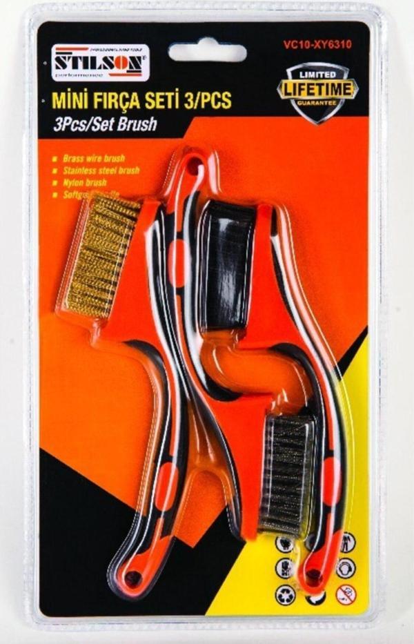 Stilson 3'lü Mini Fırça Seti - Image 1