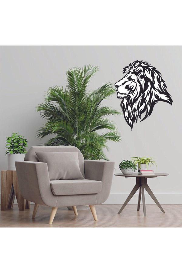 Dekor Treni Aslan Başlı Dekoratif Ahşap Duvar Dekoru - Image 1