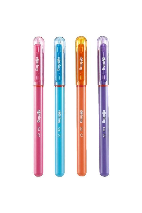 Rotring Jel Mürekkepli Kalem 4'Lü Canlı Renkler - Image 1