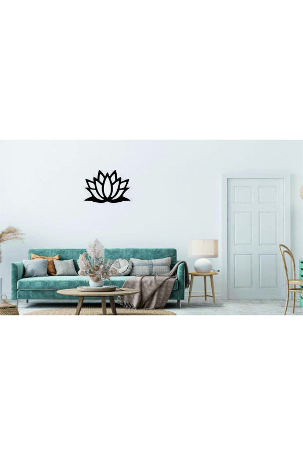 Dekor Treni Lotus Çiçeği Dekoratif Ahşap Duvar Dekoru - Image 1