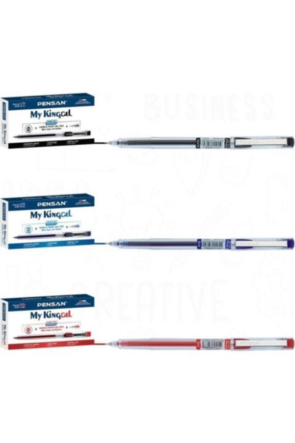 Pensan Igne Uçlu Jel 0,5 Pilot Kalem 2 Mavi+2Siyah+1Kırmızı Mix 5 Set - Image 1