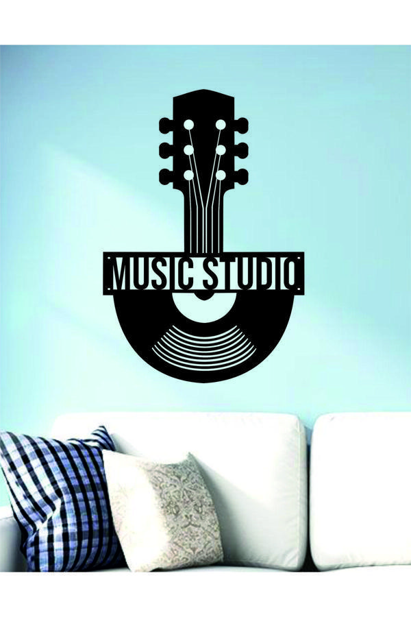 Dekor Treni Music Studio Dekoratif Ahşap Duvar Dekoru - Image 1