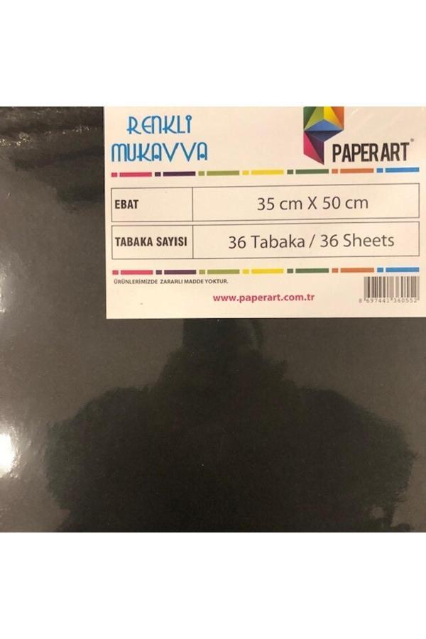 Paperart Renkli Mukavva 35X50 Cm Siyah 1,0 Mm 36 Lı (1 Paket 36 Adet) - Image 1