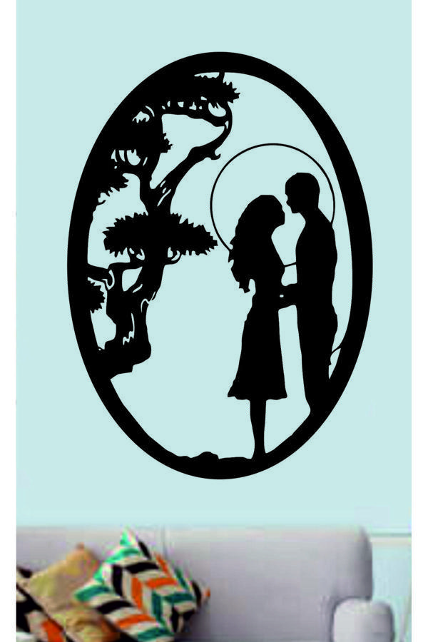 Dekor Treni Romantik Sevgililer Dekoratif Ahşap Tablo - Image 1