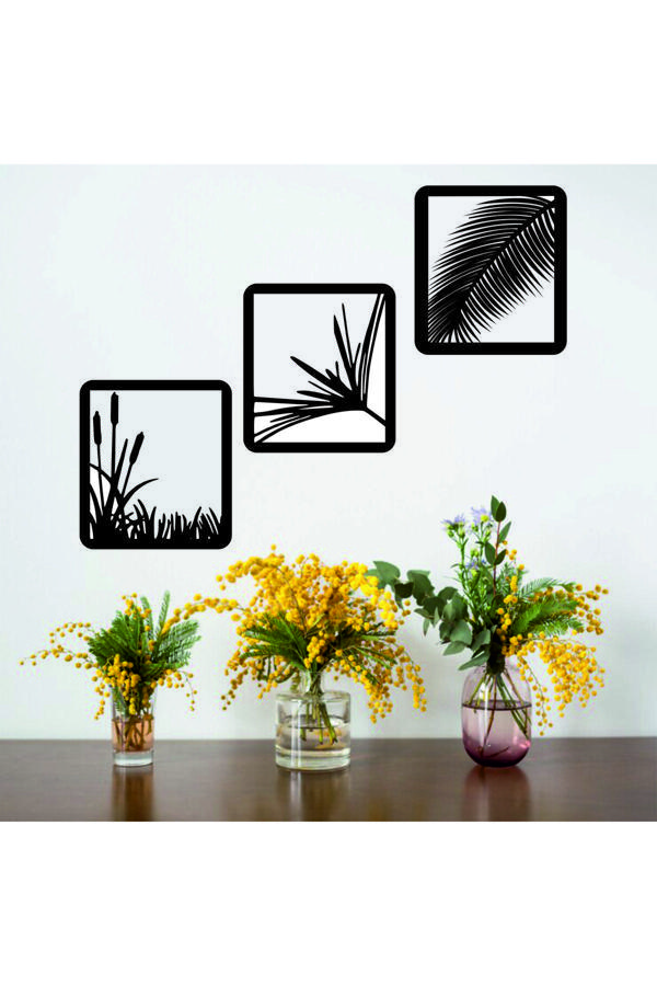 İlk Hediyem 3'Lü Sazlık Duvar Tablo Seti. - Image 1