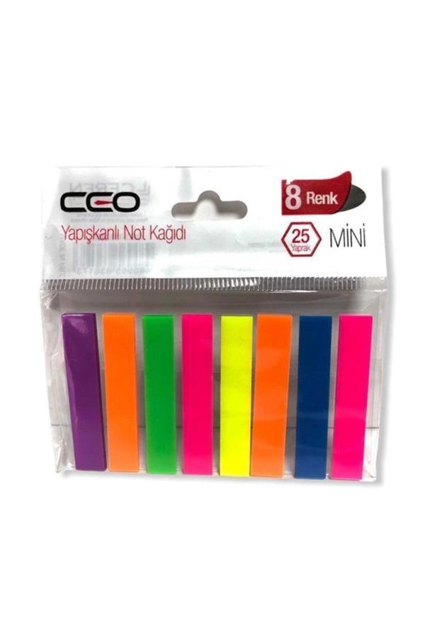 Ceo 8 Renk Mini Yapışkanlı Not Kağıdı Index - Image 1