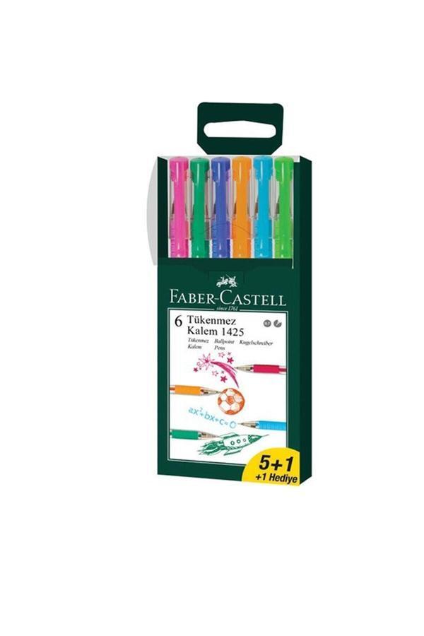 Faber Castell Faber 1425 0.7 Mm Iğne Uçlu Tükenmez Kalem 5+1 Renk (5211142557) - Image 1