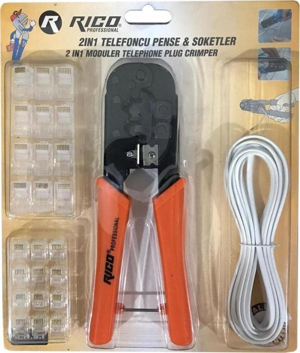 Rico Bilgisayarcı Jack Pensesi Ağ Ethernet Kablo Rj45 Rj11 - Image 1