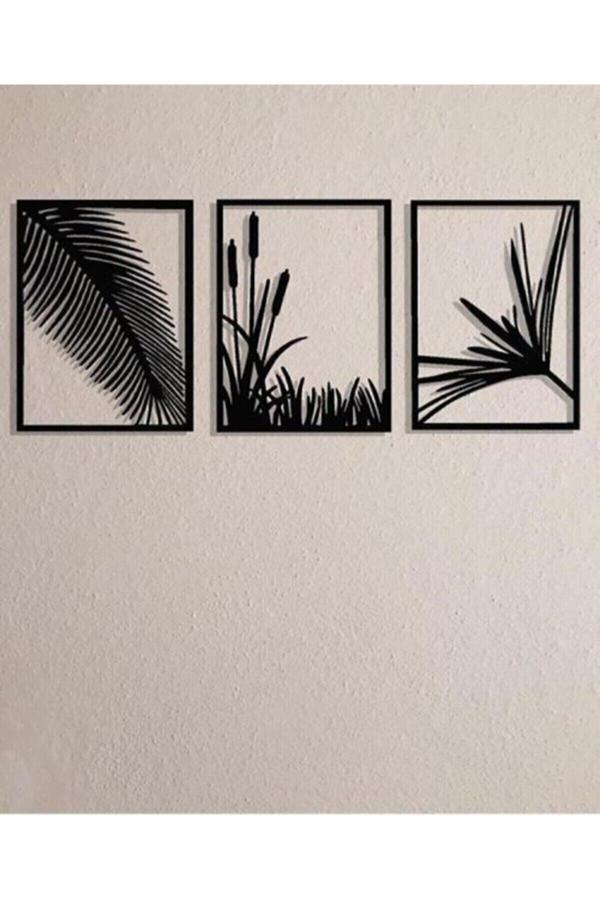 Etd -3'Lü Lazer Kesim Ahşap Tablo - Image 1