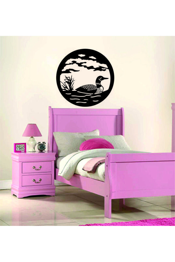 Dekor Treni Yeşil Ördek Dekoratif Ahşap Duvar Dekoru - Image 1