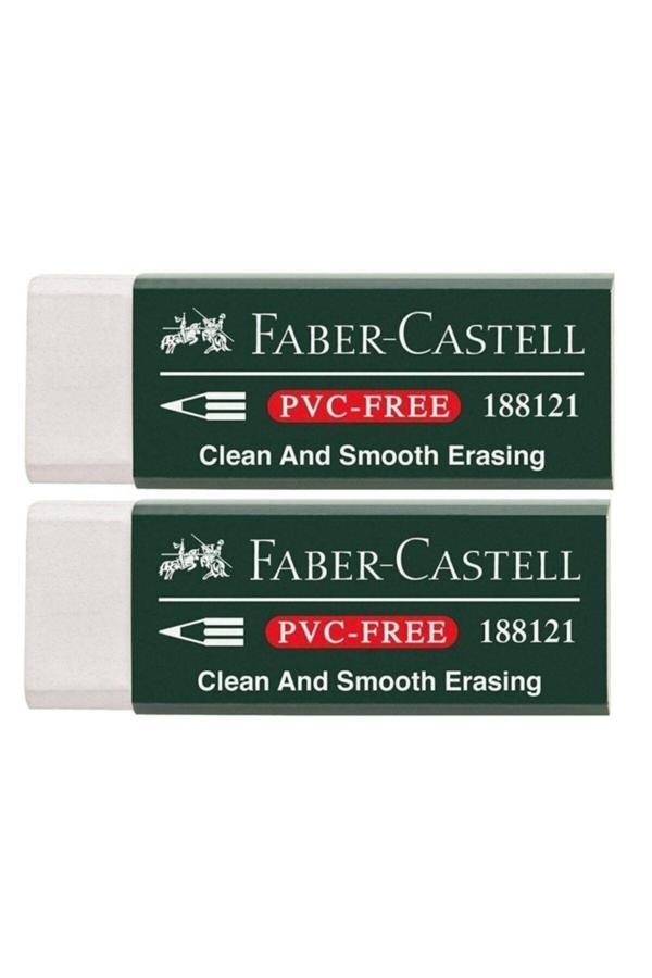 Faber Castell Faber-Castell Pvc Free No:20 Büyük Boy Beyaz Silgi 2 Li - Image 1