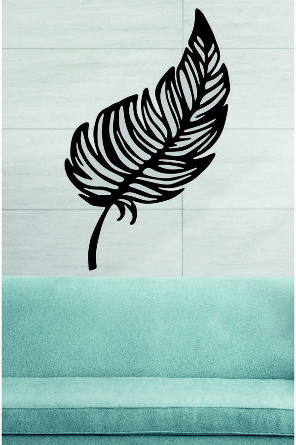 Dekor Treni Tek Yaprak Dekoratif Ahşap Duvar Dekoru - Image 1