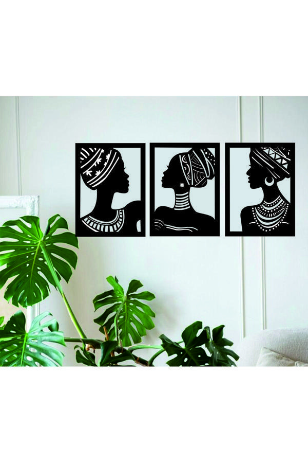 İlk Hediyem Afrikalı Kadın Duvar Dekor Seti - Image 1