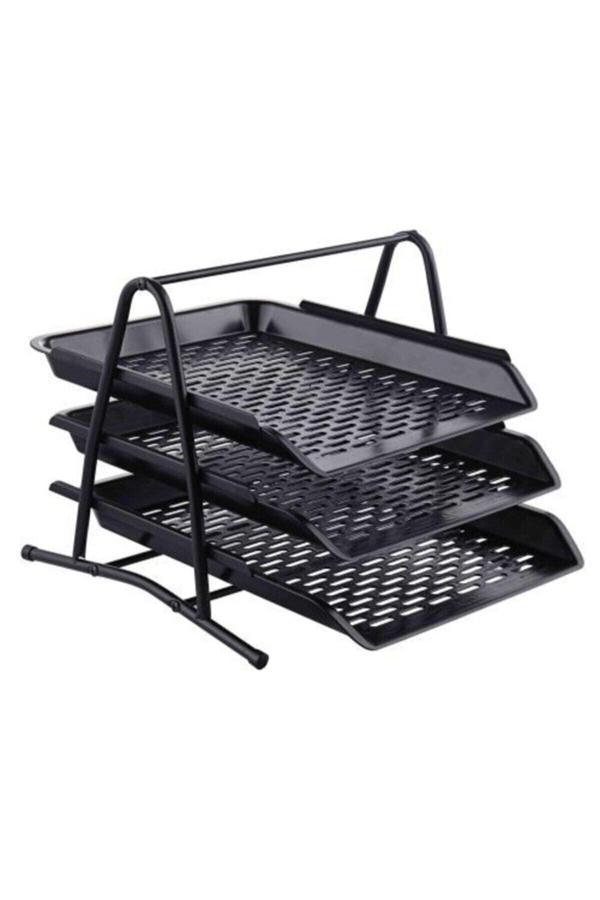 Ark 3 Katlı Evrak Rafı 1900 Demir Ayaklı Plastik Raflı 1900 - Image 1