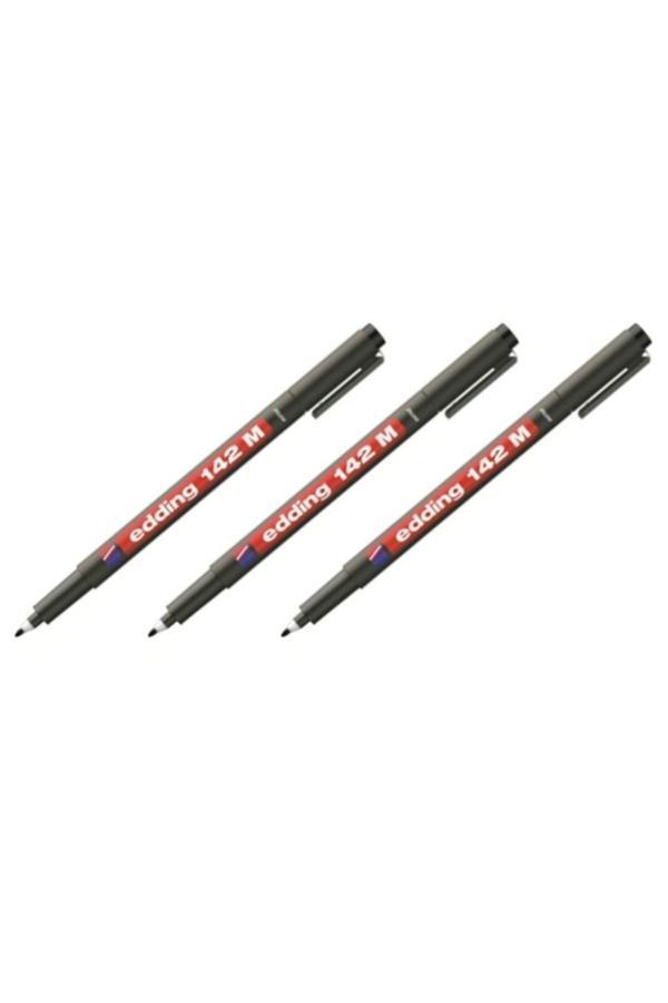 Edding 142M Asetat Kalem (M) 3 Adet - Image 1