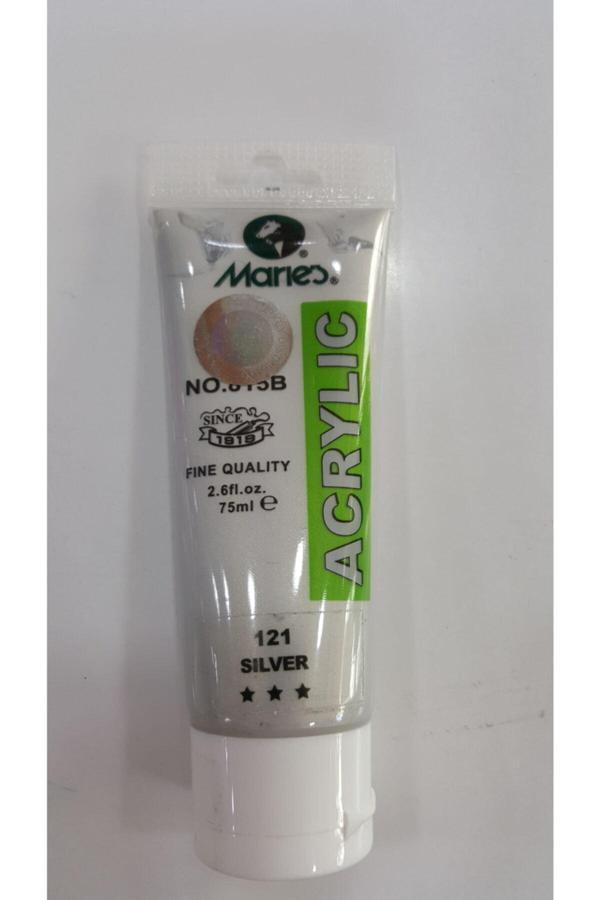 Maries Akrilik Boya 75 Ml Sılver 121 - Image 1