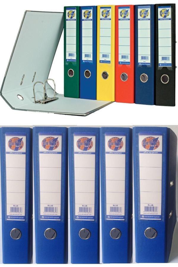 World Büro Klasörü Geniş Mavi 25 Adet 1 Koli - Image 1